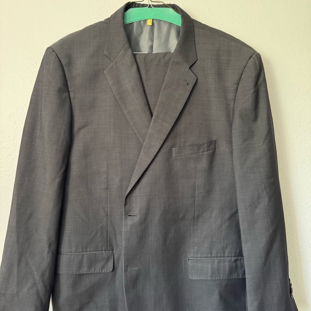 PROFILO Uomo Men’s Suit 50R/47W | Charcoal Gray 2-Piece Wool Suit $65